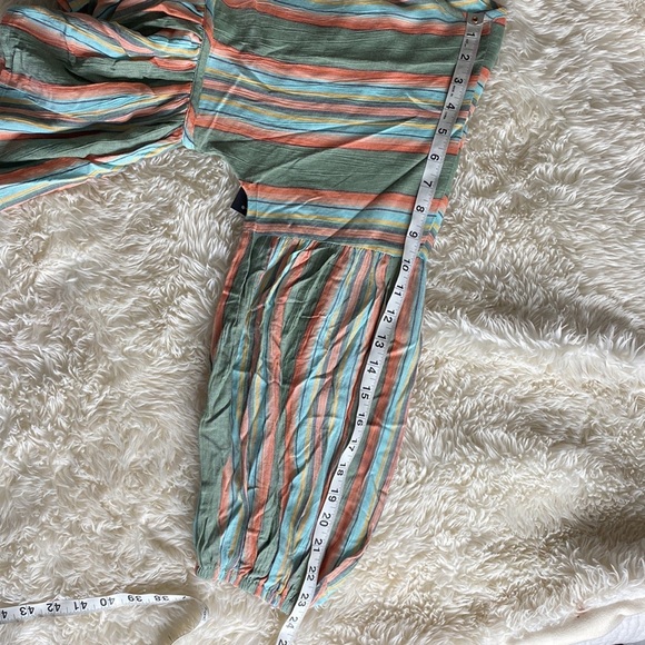 O'NEILL Rosie Long Sleeve Woven Striped Top M - Picture 5 of 9